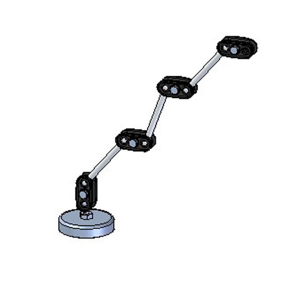 Zentralschmierung Magnetfusshalterung - 3 teilig - Arm aus Stahl